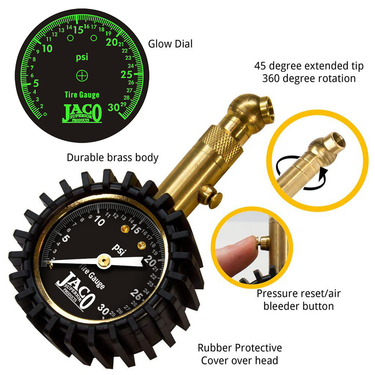Manómetro de neumáticos de baja presión Elite® - 30 PSI