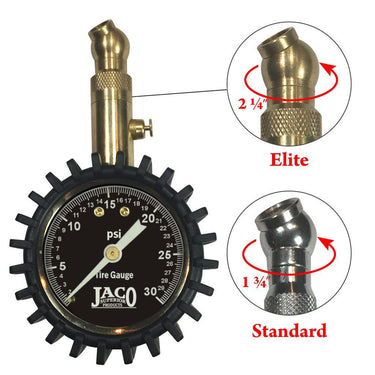 Manómetro de neumáticos de baja presión Elite® - 30 PSI