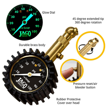 Medidor de presión de neumáticos Elite® - 100 PSI
