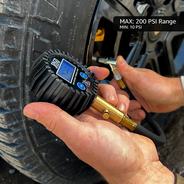 Medidor digital de presión de neumáticos ElitePro™ - Precisión profesional - 200 PSI