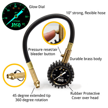 Medidor de presión de neumáticos ElitePro™ - 60 PSI