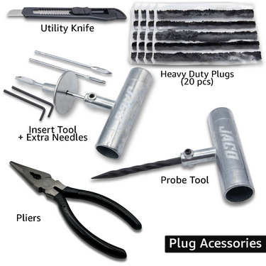 Kit de reparación de neumáticos para trabajo pesado TRX-50 (50 piezas)