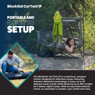 BlockOut® Cot Tent 1P