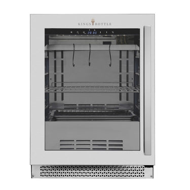Refrigerador compacto para maduración de carne con puerta de vidrio de 24 pulgadas