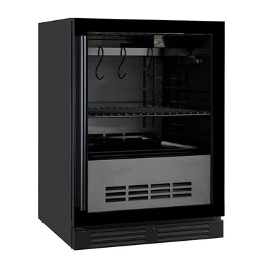 Refrigerador compacto para maduración de carne con puerta de vidrio de 24 pulgadas
