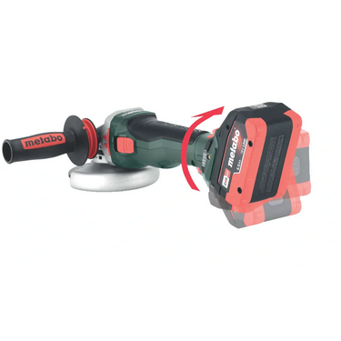 Amoladora angular sin escobillas Metabo WPB 18 LTX BL 15-150 Quick DS de 18 V y 6 pulgadas, 1500 W, 5,5 Ah y cargador rápido (601733520)