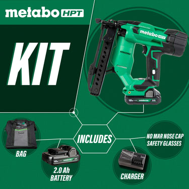 Metabo HPT N1804DAM Grapadora de Corona Estrecha sin Escobillas MultiVoltâ„¢ de 18V y 1/4" y calibre 18