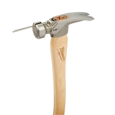Martillo de carpintero Milwaukee 48-22-9419 de 19 oz con mango de nogal y cara fresada