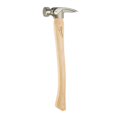 Martillo de carpintero Milwaukee 48-22-9419 de 19 oz con mango de nogal y cara fresada