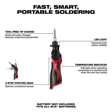 Soldador Milwaukee 2488-20 M12â„¢
