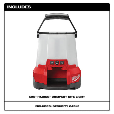 Milwaukee 2145-20 M18â„¢ RADIUSâ„¢ Foco LED Compacto para Obra