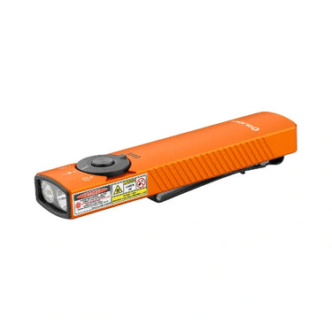 OLIGHT ARKFELDPRO3ROGV3 Arkfeld Pro Linterna Plana EDC con Luz LED UV y Láser - Naranja