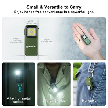 OLIGHT OCLIPODG Oclip Clip Light con luz blanca y roja - OD Green
