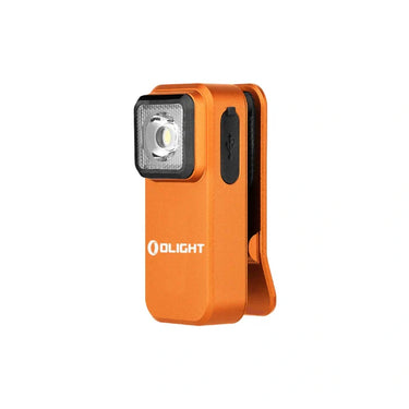 OLIGHT OCLIPOG Oclip Clip Light con luz blanca y roja - Naranja