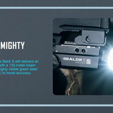 OLIGHT BALDRSBK Baldr S Luz de riel de 800 lúmenes