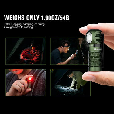 OLIGHT PERUN2MINIODGCW Linterna frontal recargable LED Perun 2 Mini - Verde OD CW (5700K~6700K)
