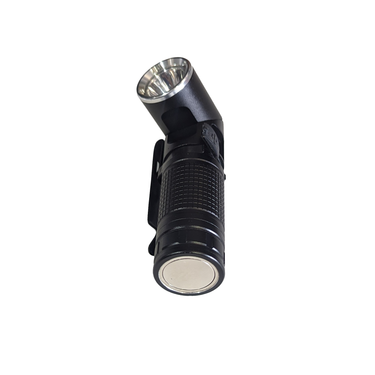 Power Light - Linterna recargable con cabezal giratorio, imán, clip, dos niveles de brillo