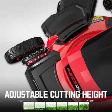 40V 17" Cordless Push Lawn Mower w/ 4.0Ah Battery & Charger MB2417A