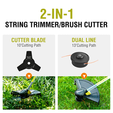 40V 13" Cordless Brush Cutter w/ Battery & Charger DB2501