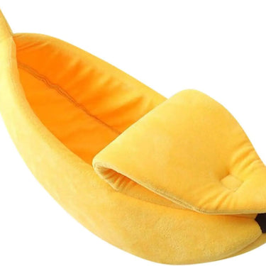 longjunjunfashion Banana Pet Bed Cute Funny Banana Bed Medium Size for Dogs Indoor Cats Small Animals Christmas Pet Bed Lovely Pet Supplies for Cats Kittens