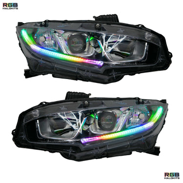 Honda Civic Multicolor Flow Series DRL Boards (2016-2021)
