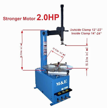 M&E ME-T500 & ME-B620 Tire Machine and Tire Balancer Combo — M&E ME-T500 & ME-B620 Tire Machine and Tire Balancer Combo and Motorcycle Adapter Kit (KT-MC1 + KT-MC2 Combo)