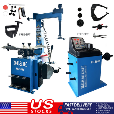 M&E ME-T450 & ME-B600 Tire Changer and Wheel Balancer Combo