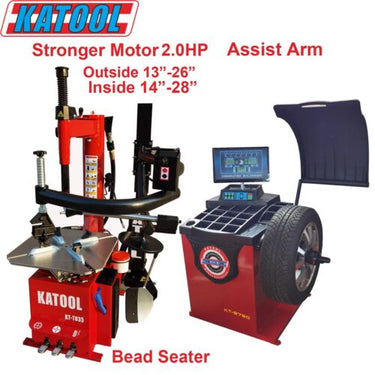 KATOOL KT-T835 Tire Changer & KT-B750 Wheel Balancer Combo — KATOOL KT-T835 Tire Changer & KT-B750 Wheel Balancer Combo only