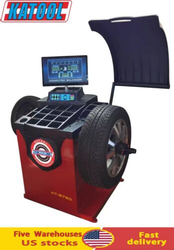Katool KT-B750 Wheel Balancer — KT-B750 Wheel Balancer + KT-MC2 Motorcycle Wheel Adaptor for Wheel Balancer