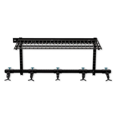 Lone Peak Ski + Shelf | Sistema de almacenamiento de pared ajustable | Capacidad para 5 pares de esquís