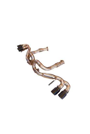 Escape Catback SPDZ1 para Chevrolet Corvette C8 2020+ con puntas negras, motor V8 de 6.2 L, 3" Race Series
