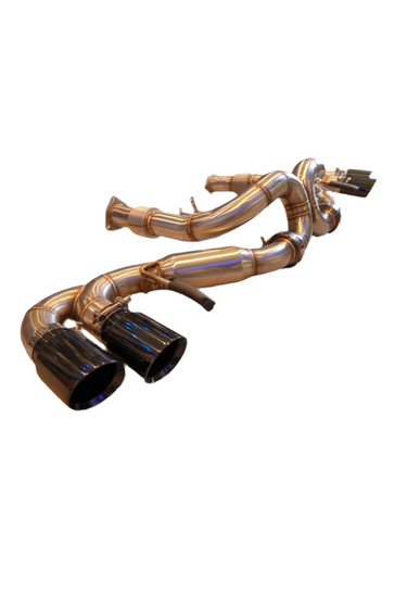 Escape Catback SPDZ1 para Chevrolet Corvette C8 2020+ con puntas negras, motor V8 de 6.2 L, 3" Race Series