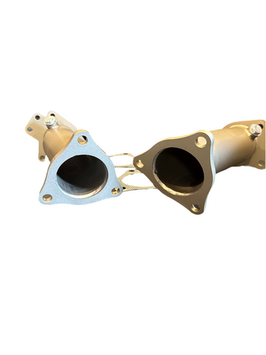 SPDZ1 2020+ C8 Chevrolet Corvette High Flow Downpipes With Heat Shields 3" 6.2L LT2 Version 2