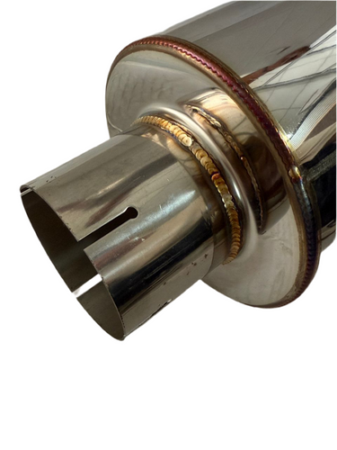 Silenciador de carrera SPDZ1 LTR - Entrada de 3", Salida de 4"