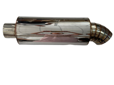 Silenciador de carrera SPDZ1 LTR - Entrada de 3", Salida de 4"
