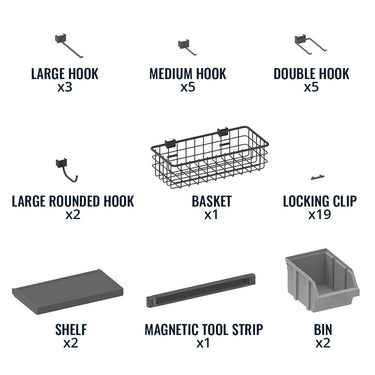 Paquete de accesorios Pegboard Pro