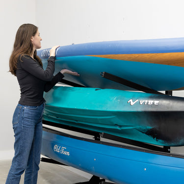 G-Watersport 2 niveles con ruedas | Un solo lado | Negro
