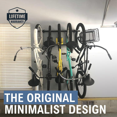 G-Bike Solid Shelf Wall Storage System | Holds 5 Bikes