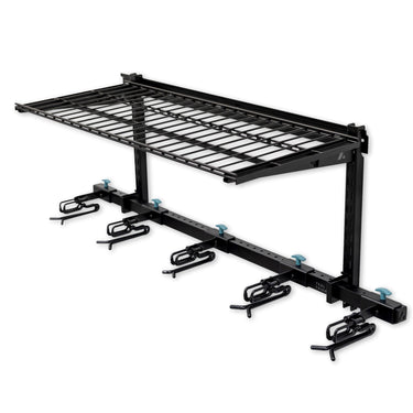 Lone Peak Ski + Shelf | Sistema de almacenamiento de pared ajustable | Capacidad para 5 pares de esquís