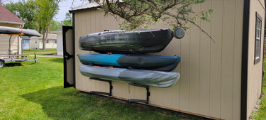 Soporte de pared para exteriores | Altura ajustable de 117 cm | Kayak y SUP