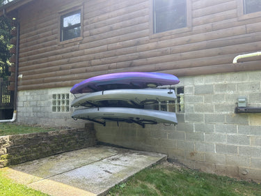 Soporte de pared para exteriores | Altura ajustable de 117 cm | Kayak y SUP