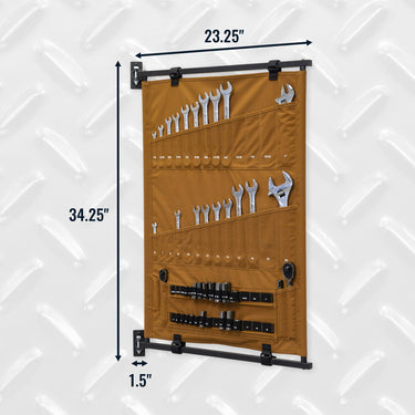 Organizador de herramientas con panel pivotante | Harvest Tan