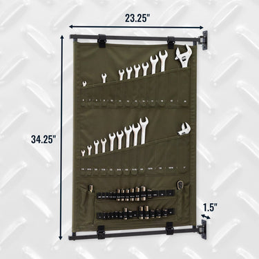 Organizador de herramientas con panel pivotante | High Pine Green
