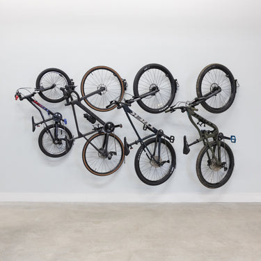 Soporte giratorio para bicicletas | Ganchos de pared para garaje con 2 bicicletas