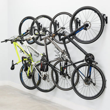Soporte giratorio para bicicletas | 4 bicicletas | Gancho de pared para garaje