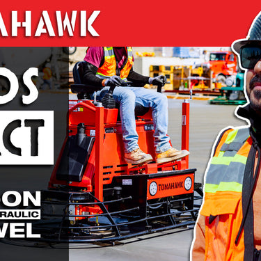 8 Foot Ride-On Concrete Power Trowel with 35HP Vanguard Engine