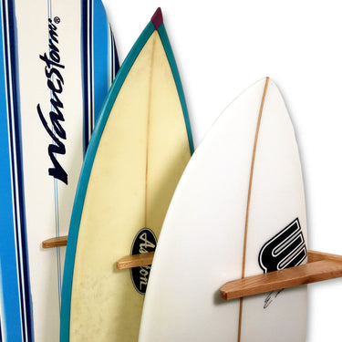 Estante vertical de madera para tablas de surf Holden Beach | Capacidad para 6 tablas de surf