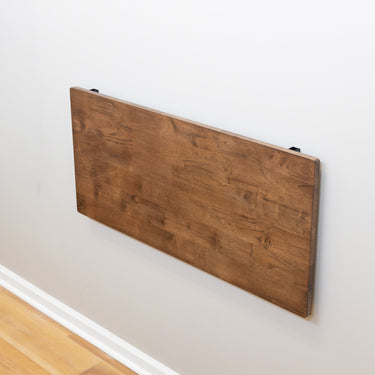 Banco de trabajo plegable Wakefield | Tablero de madera oscura con soportes negros | Mesa resistente