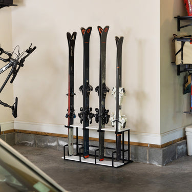 Organizador de esquís Wasatch | Capacidad para 4 pares de esquís y bastones