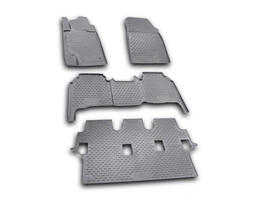 Revestimientos de piso Westin para Toyota Land Cruiser (2008-2013), 4 piezas, color negro